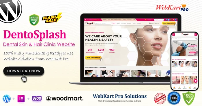 DentoSplash – Dental, Skin & Hair Care Clinic Website