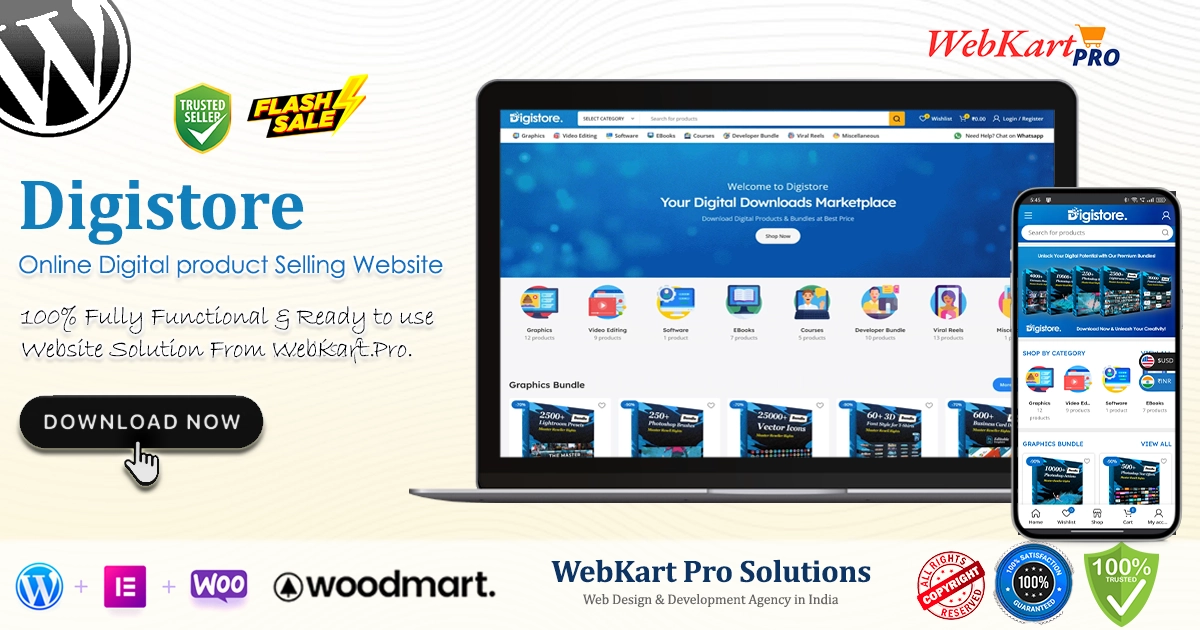 Digistore : Online Digital product Selling Website